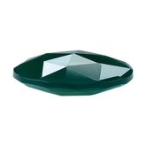 GREEN ONYX ROSE CUT BRIOLITE ROUNDISH 12MM 3.45 Cts.