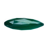GREEN ONYX ROSE CUT BRIOLITE IRREGULAR TRILLIONISH 16X12MM 4.88 Cts.