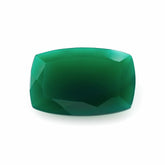 GREEN ONYX CUT CUSHION 24X16MM 15.74 Cts.