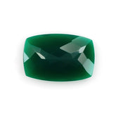 GREEN ONYX CUT CUSHION 24X16MM 15.74 Cts.