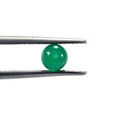 GREEN ONYX PLAIN ROUND BALL (DARK)(CLEAN) (H/D_0.75) 5.00X5.00 MM 0.96 Cts.