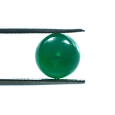 GREEN ONYX PLAIN ROUND BALL (H/D_0.75) (DARK)(MILKY) 10.00X10.00 MM 6.63 Cts.