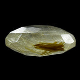 GOLDEN RUTILE QUARTZ IRREGULAR CUT BRIOLETTE OVAL 10X8MM 2.21 Cts.