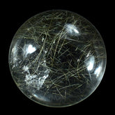 GOLDEN RUTILE QUARTZ ROUND CAB 15MM 9.80 Cts.