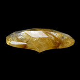 GOLDEN RUTILE QUARTZ ROSE CUT FANCY CAB 22X16MM 8.20 Cts.