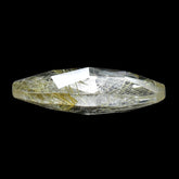 GOLDEN RUTILE QUARTZ ROSE CUT BRIOLETTE IRREGULAR CUSHION 12X8MM 2.34 Cts.