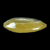 GOLDEN RUTILE QUARTZ BOTH SIDE TABLE CUT PEAR 22MM 18.45 Cts.