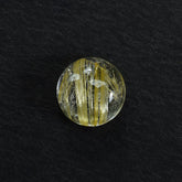 GOLDEN RUTILE QUARTZ PLAIN ROUND CAB 6MM 0.87 Cts.