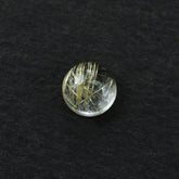 GOLDEN RUTILE QUARTZ PLAIN ROUND CAB 4MM 0.26 Cts.