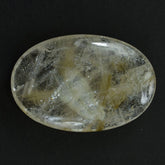 GOLDEN RUTILE QUARTZ LENTIL OVAL 61X40MM 237.45 Cts.