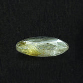 GOLDEN RUTILE QUARTZ BOTH SIDE TABLE CUT TRILLIANISH 12X11MM 3.33 Cts.