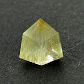 GOLDEN RUTILE QUARTZ CUT FANCY TRILLION 10X10 MM 2.54 Cts.
