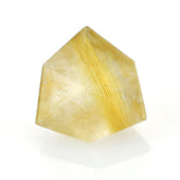 GOLDEN RUTILE QUARTZ CUT FANCY TRILLION 12X12 MM 4.32 Cts.