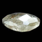 GOLDEN RUTILE QUARTZ BRIOLETTE PEAR (HALF DRILL) 20x15MM 12.00 Cts.