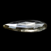 GOLDEN RUTILE QUARTZ ROSE CUT BRIOLETTE PEAR 22X15MM 9.52 Cts.