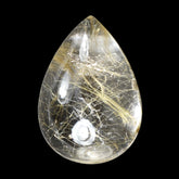 GOLDEN RUTILE QUARTZ PEAR CAB 13X9MM 4.31 Cts.