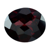 DARK RED GARNET CHECKER CUT OVAL 14X12MM 7.62 Cts.