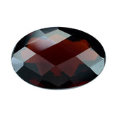 DARK RED GARNET CHECKER CUT OVAL 11X8MM 2.62 Cts.