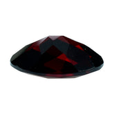 DARK RED GARNET CHECKER CUT OVAL 11X9MM 3.43 Cts.