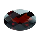 DARK RED GARNET CHECKER CUT OVAL 6X4MM 0.51 Cts.