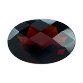 DARK RED GARNET CHECKER CUT OVAL 12X8MM 3.54 Cts.
