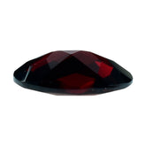 DARK RED GARNET CHECKER CUT OVAL 12X8MM 3.54 Cts.