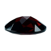 DARK RED GARNET CHECKER CUT OVAL 11X9 MM 4.06 Cts.