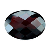 DARK RED GARNET CHECKER CUT OVAL 12X9MM 4.25 Cts.