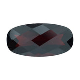 DARK RED GARNET CHECKER CUT BRIOLETTE CUSHION 18X9MM 8.50 Cts.