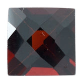 DARK RED GARNET CHECKER CUT SQUARE 5.00MM 0.83 Cts.
