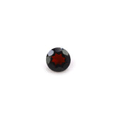 DARK RED GARNET CUT ROUND 4MM (DARK RED/CLEAN) 0.32 Cts.