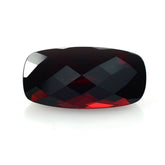 DARK RED GARNET CHECKER CUT CUSHION (DARK RED/CLEAN) 18.00X9.00 MM 10.10 Cts.