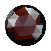 DARK RED GARNET ROSE CUT BRIOLETTE ROUND 7MM 1.55 Cts.