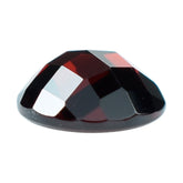 DARK RED GARNET CHECKER ROUND CAB 6MM 0.93 Cts.
