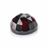 DARK RED GARNET ROSE CUT ROUND CAB 10MM 5.69 Cts.