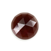 DARK RED GARNET ROSE CUT ROUND CAB 8MM 2.60 Cts.