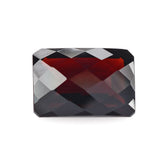 DARK RED GARNET CHECKER CUT OCTAGON 13X9MM 6.7 Cts.