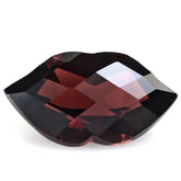 RED GARNET CHECKER CUT LIPS 16X9MM 5.94 Cts.