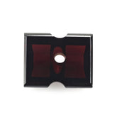 RED GARNET BAGUETTES CAB WITH CARVED BELT (FULL DRILL) 10X8MM 4.23 Cts.
