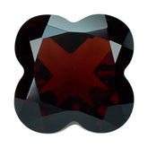 RED GARNET CUT CLOVER (MEDIUM) 8MM (TH-4.80-5.20MM) 3.20 Cts.