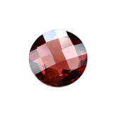 RED GARNET CHECKER CUT BRIOLETTE ROUND (OPEN RED) (CLEAN) 8.00MM 2.30 Cts.