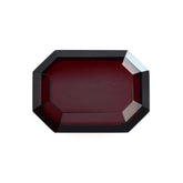RED GARNET BOTH SIDE TABLE CUT OCTAGON (DARK/SI) 14X10MM 17.65 Cts.