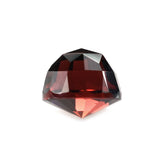 RED GARNET ROSE CUT TOP CONCAVE CUT BACK CUT BULLET (OPEN RED/CLEAN) 8.00MM 3.83 Cts.
