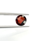 GARNET CHECKER BRIOLETTE ROUND (MEDIUM RED)(CLEAN) 8.00X8.00 MM 2.34 Cts.