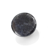 GREY SAPPHIRE CHECKER ROUND CAB 15MM 18.72 Cts.