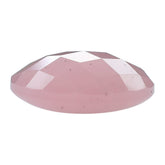 GUAVA QUARTZ BUFFTOP CHECKER BACK OVAL 14X10MM 5.66 Cts.