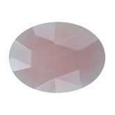 GUAVA QUARTZ ROSE CUT BRIOLETTE OVAL 18X13MM 6.10 Cts.