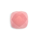 GUAVA QUARTZ CHECKER CUT CUSHION CAB 8X8MM 1.97 Cts.