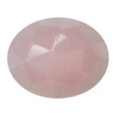 GUAVA QUARTZ ROSE CUT OVAL CAB 10X8MM 2.24 Cts.