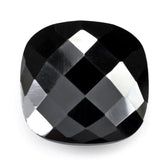 HEMATITE BRIOLETTE CUSHION (HALF DRILL) 13MM 11.75 Cts.